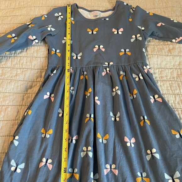 Hanna Andersson Girl’s Fable Playdress Sz 10 Blue Butterflies Casual School - Picture 8 of 10